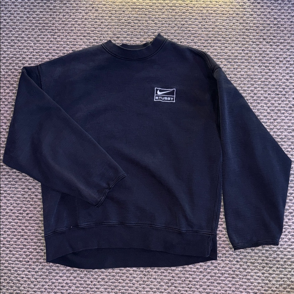 Stussy Black Crewneck Sweater